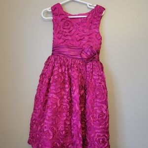 Girls pink formal dress